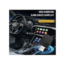 Kablosuz Carplay Ve Android Auto Adaptörü Usb Tak Çalıştır Araç Multimedya Dönüştürücü Wireless Carplay Dongle - 883201531