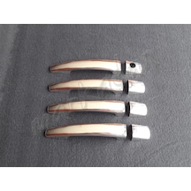 Markadan Citroen C4 Krom Kapı Kolu 2004-2010 4 Kapı Paslanmaz  Çel