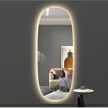 Boy Aynası Ledli Dokunmatik Flora Aura Dekoratif Boy Aynası Ledli Dokunmatik Ghu-01 Beyaz