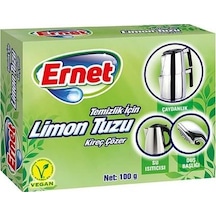 Ernet Temizlik İçin Limon Tuzu 100 Gr Kireç Çözücü Etkili İnce Granüllü Yapı