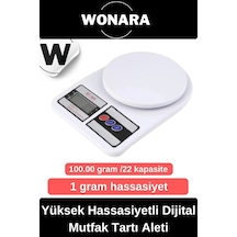 Deluxe Yüksek Hassasiyetli Pilli Mutfak Terazisi Dara Fonksiyonlu Otomatik Kapanma Özellikli Ölçer Diğer