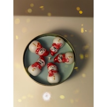 Metal Kavanozda Yılbaşı-kardan Adam-kokulu Mum