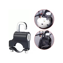 Sunup Sn-24295 22-26mm Unıversal Motosiklet Kask Kilidi Gri