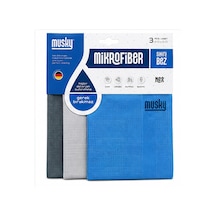 Mikrofiber Temizlik Bezi 3 Lü Set 40 X 60 Cm Cam, Mutfak, Banyo Ve Araç İçin Islak Kuru Kullanıma Uygun Sihirli Bez Mavi, Gri, Antrasit Belirtilmemiş