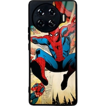 Tecno Spark 20 Pro Plus Spider-man Örümcek Adam Tasarımlı Glossy Telefon Kılıfı Çok Renkli