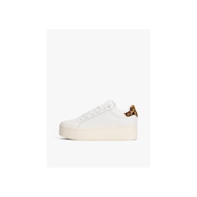Tommy Hilfiger Tjw Flatform Leopard Beyaz Kadın Sneaker-9529 Beyaz