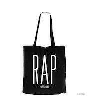 Rap Siyah Kanvas Bez Çanta