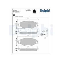 Peugeot 206 On Fren Balatasi 1.4 Hdi 2002-2012 Delphı Lp1699