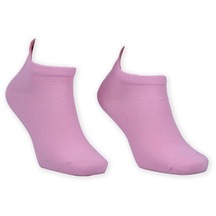 Nakış Desenli Kadın Soket Çorap | Pembe