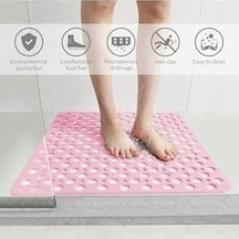 Kaydırmaz Duşakabin Banyo Ve Duş Paspası Kare Bubble 54 X 54 Cm Pembe Renk Sea149p 6998