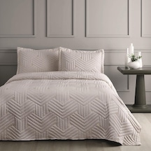 Linens Vita Tek Kişilik Yatak Örtüsü Seti Beyaz Açık Dore