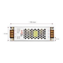 A Kalite 12v 16,5a Ultra Slim Kasa Trafo, 12v 16,5a İnce Kasa Metal Led Adaptörü