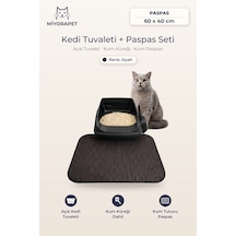 Açık Kedi Tuvaleti Paspas Kürek-siyah