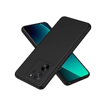 Xiaomi Mi 13t Pro Kılıf Nano İçi Kadife Silikon - Siyah Evimdeyokyok