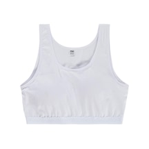 Civil Girls Basic Pedli Geniş Askı 10-12 Yaş Kız Çocuk Büstiyer - Beyaz