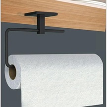 Yapışkanlı Kağıt Havlu Askısı, Metal, Modern Tasarım,solo Peçetelik Havluluk, Duvar Veya Dolap Altı Montaj,delmeden Vidalamadan Kolay Ve Pratik Montaj Çok Renkli