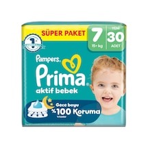 Prima Aktif Bebek Süper Paket 7 Beden 30'lu - 3 Adet Tarı 3 - 4 Numara