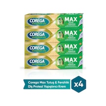 Max Tutuş & Ferahlık Diş Protezi Yapıştırıcı Krem 40g X 4 Adet