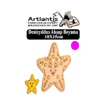 Ahşap Boyama Deniz Canlıları 1 Adet 10x15cm Boyama Figürü Etkinlik Çoçuk Gelişim Motor Beceri Kreş Anasınıfı Pembe