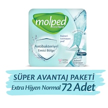 Molped Extra Hijyen Hijyenik Ped Normal Super Avantaj Paketi 72 Adet