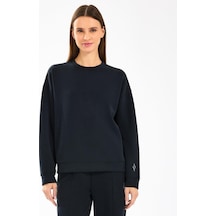 Skechers W Lounge Loose Crew Neck Kadın Sweatshirt - S2510052-11097 Siyah