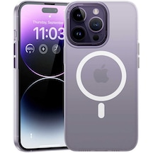 Benks Apple Uyumlu iPhone 14 Pro Max Kılıf Sararmayan Wireless Şarj Destekli Benks Magnetik Haze Kapak ZORE-273714