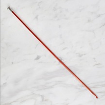 Abarta 3,5mm Renkli Metal Gagalı Örgü Şiş Tunus Tığ 25cm-kırmızı 1 Adet