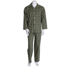 The Don Koyu Yeşil Kareli Poplin Erkek Pijama Takımı