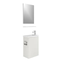 Kale Minimalist Beyaz 50 Cm Alt Dolap, Lavabo, Etejer Ve Aynalı Banyo Seti