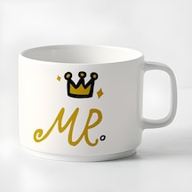 Duble Türk Kahvesi Fincanı & Espresso Mr Kupa 180 Ml Beyaz