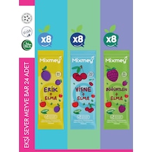 Mixmey Ekşi Sever Meyve Barı – 24 Adet | Atıştırmalıklar – Vegan, Glutensiz (20GR X 24 ADET)