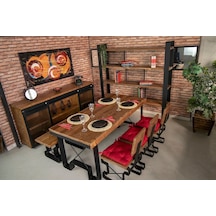 Deryawood Masif Ahşap Yemek Masası