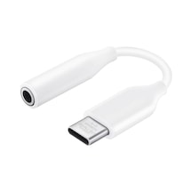 Samsung Uyumlu S21 Fe Kulaklık Dönüştürücü Type-c Aux Kablo Beyaz