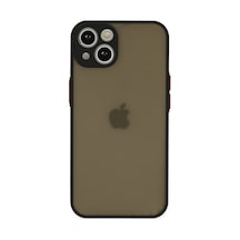 Newface - 652 - Apple iPhone Uyumlu 15 Kılıf Montreal Silikon Kapak - Ece-umay - - Siyah