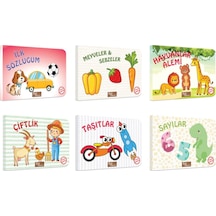 Ilk Kitaplarım Türkçe / Ingilizce Temel Kelimeler 6'lı Set 10,5x15cm