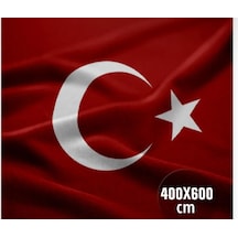 400 X 600 Cm 4 X 6 Metre Türk Bayrağı Kurumsal Cephe Kullanımı İçin, Dış Mekâna Uygun 400 x 600 CM