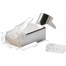 Cat7 Ftp Rj45 Metal Yeninesil Jack 100'lü Paket