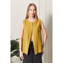 Keten Şık Farklı Tarz Nevin Bluz - Modern Ve Zarif Tasarım HARDAL Keten Şık Farklı Tarz Nevin Bluz - Modern Ve Zarif Tasarım HARDAL