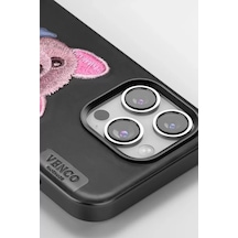 Venco Apple iPhone Uyumlu  16 Pro Max Uyumlu Cute Desenli Kapak - Lacivert