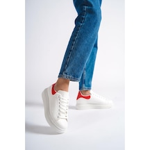 Mubiano Mbmkq200-bk Kadın Kalın Taban Beyaz/kırmızı Sneaker & Spor Ayakkabı Beyaz/kırmızı