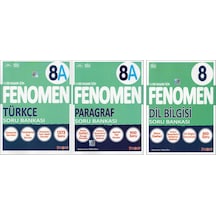 Fenomen 8. Sınıf 8a Türkçe+paragraf+dil Bilgisi 3 Kitap