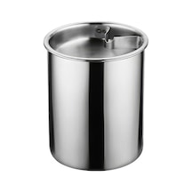 Çelik 10 Cm. Kafe Restaurant Kapaklı Yuvarlak Kül Tablası Küllük Cin899gr