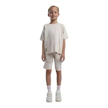 Rolypoly Kız Çocuk Pamuk İki İplik Kısa Kol Şortlu Pijama Takımı Rp3592 Krem