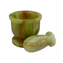 El Yapımı Oniks Doğal Taş Ayaklı Havan - Doğal, Şık Ve Dekoratif