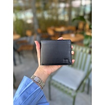 Mft Leather Hakiki Deri Erkek Cüzdan Fermuarlı, Bozuk Paralı, İsim Yazılı Tokyo 2404 - Napa Siyah Napa Siyah