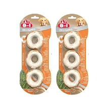 8in1 Delight Bones 3'lü Rings Tavuklu Köpek Ödülü X 2 Adet