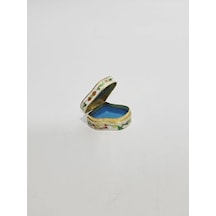 Antika Cloisonne Minyatür Kutu 3,5x3,1cm 106
