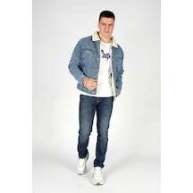 Lee Cooper Puebla 1 Erkek Jean Ceket-20081-denım Denim