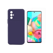 Tecno Spark 8 Pro Uyumlu Kılıf Esnek Silikon Telefon Kılıfı Ve Temperli Cam Ekran Koruyucu