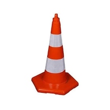 Pvc Trafik Konisi 75 Cm Reflektörlü